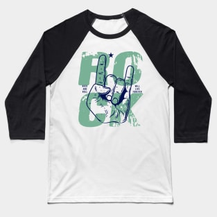 Rock Hand symbol for Rock and Roll fans Baseball T-Shirt